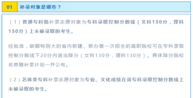 機(jī)會(huì)！2020年普通高校?？蒲a(bǔ)錄來了！10月19日開始填報(bào)志愿